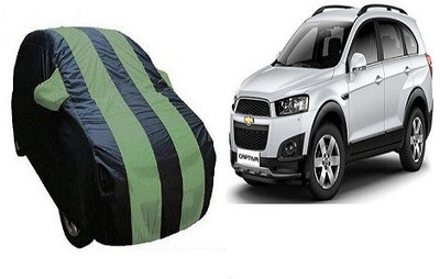 Frap Car Cover For Chevrolet Captiva (With Mirror Pockets)(Green, Blue)