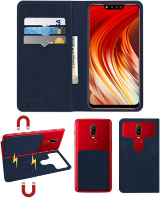 ACM Flip Cover for Infinix Hot 7 Pro(Blue, Cases with Holder, Pack of: 1)