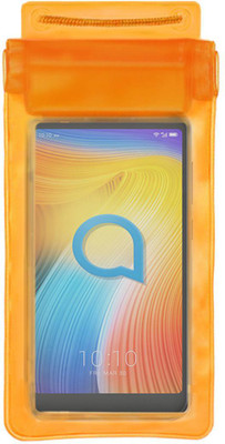 ACM Pouch for Alcatel 1s(Orange, Waterproof, Silicon, Pack of: 1)