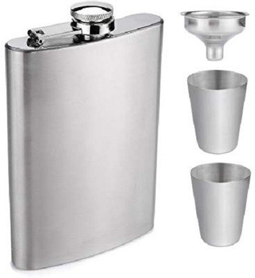 Peshkar steel Hip Flask(240 ml)