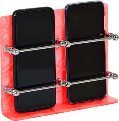TDO Acrylic Mobile Stand Phone Holder , TV, AC Remote Stand ( Colour PINK) Mobile Holder
