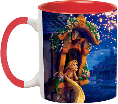 ARTBUG Rapunzel Fairy Tale -3362-Red Ceramic Coffee Mug(350 ml)