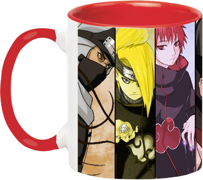 ARTBUG Akatsuki Naruto - 3032-Red Ceramic Coffee Mug(350 ml)