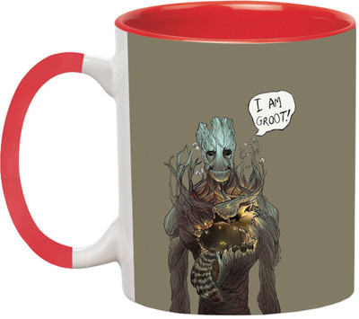 ARTBUG Groot Superhero -2679-R Ceramic Coffee Mug(350 ml)