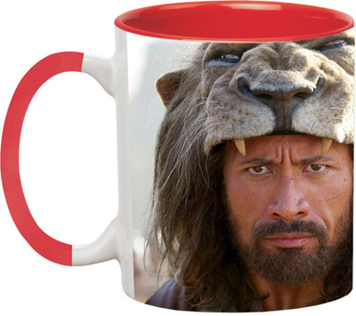 ARTBUG Hercules Dwayne Johnson-2724-Red Ceramic Coffee Mug(350 ml)