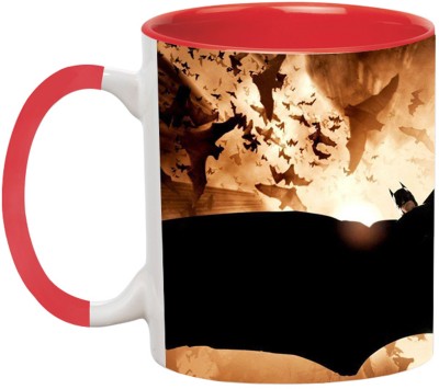 Ashvah Batman Superhero -2536-RED Ceramic Coffee Mug(350 ml)