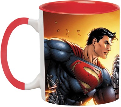 Ashvah Superman Superhero - 2902-Red Ceramic Coffee Mug(350 ml)