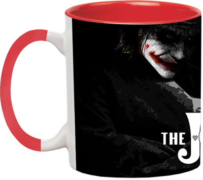ARTBUG Joker The Dark Knight - 2792-Red Ceramic Coffee Mug(350 ml)
