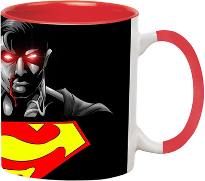 ARTBUG Superman Superhero - 2896-Red Ceramic Coffee Mug(350 ml)