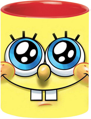 ARTBUG SpongeBob SquarePants -3428-Red Ceramic Coffee Mug(350 ml)