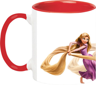 ARTBUG Rapunzel Fairy Tale -3363-Red Ceramic Coffee Mug(350 ml)