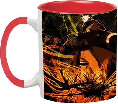 ARTBUG Naruto Cartoon -3285-Red Ceramic Coffee Mug(350 ml)