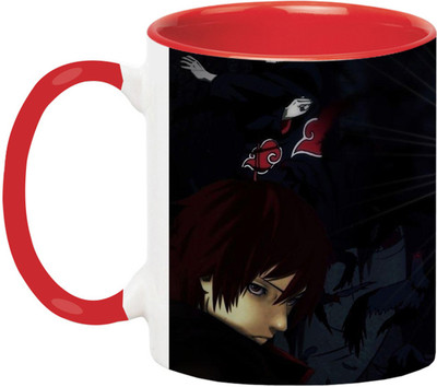 Ashvah Akatsuki Naruto - 3029-Red Ceramic Coffee Mug(350 ml)