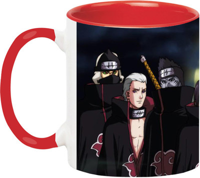 ARTBUG Akatsuki Naruto - 3040-Red Ceramic Coffee Mug(350 ml)