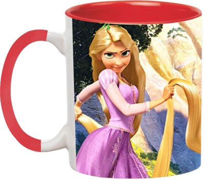 Ashvah Rapunzel Fairy Tale -3347-Red Ceramic Coffee Mug(350 ml)