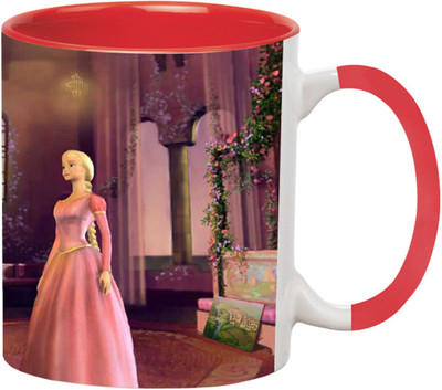 ARTBUG Rapunzel Fairy Tale -3360-Red Ceramic Coffee Mug(350 ml)