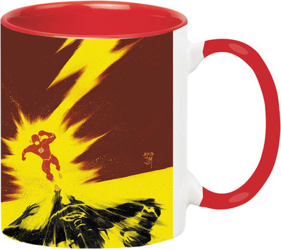 ARTBUG The Flash - 2940-Red Ceramic Coffee Mug(350 ml)