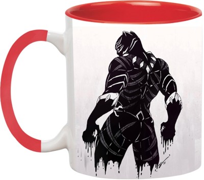 Ashvah Black Panther -2577-RED Ceramic Coffee Mug(350 ml)