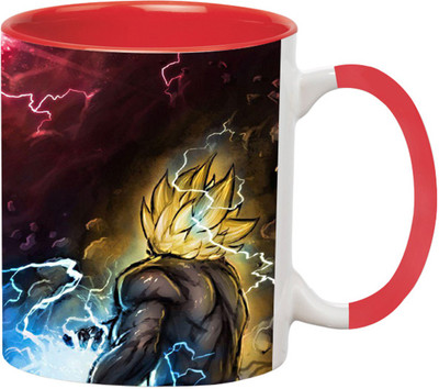 ARTBUG Dragon Ball Z Cartoon -3174-Red Ceramic Coffee Mug(350 ml)