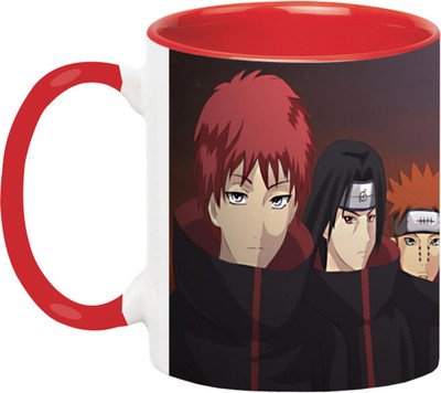 ARTBUG Akatsuki Naruto - 3038-Red Ceramic Coffee Mug(350 ml)