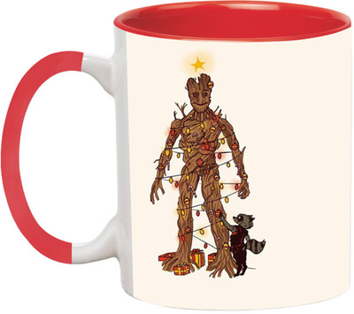 ARTBUG Groot Superhero -2710-R Ceramic Coffee Mug(350 ml)