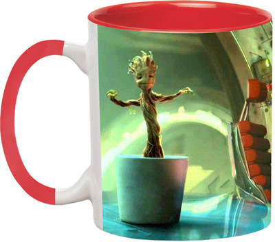 ARTBUG Groot Superhero -2711-R Ceramic Coffee Mug(350 ml)