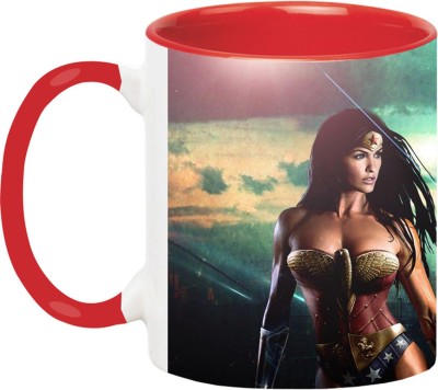 ARTBUG Wonder Woman - 3012-Red Ceramic Coffee Mug(350 ml)