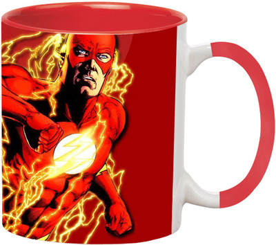ARTBUG The Flash - 2947-Red Ceramic Coffee Mug(350 ml)