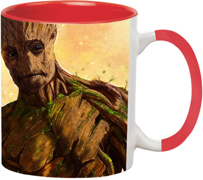 ARTBUG Groot Superhero -2680-R Ceramic Coffee Mug(350 ml)