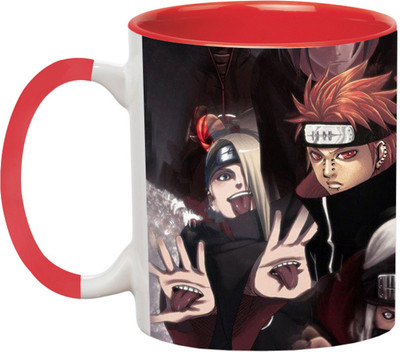 ARTBUG Akatsuki Naruto - 3028-Red Ceramic Coffee Mug(350 ml)