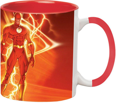 ARTBUG The Flash - 2932-Red Ceramic Coffee Mug(350 ml)