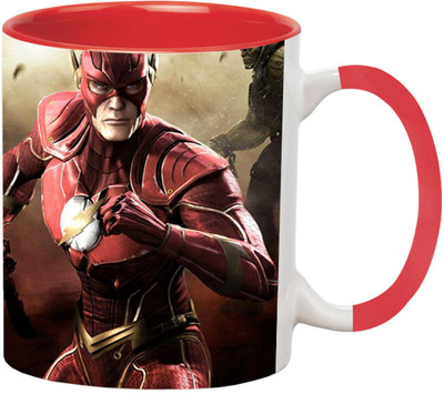 ARTBUG The Flash - 2943-Red Ceramic Coffee Mug(350 ml)
