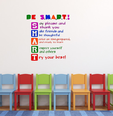 fuzzy 60 cm Quotes Self Adhesive Sticker(Pack of 1)