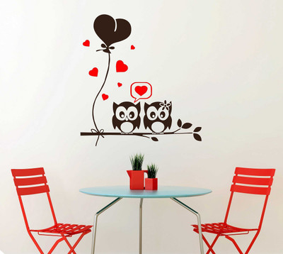 fuzzy 85 cm Love Self Adhesive Sticker(Pack of 1)