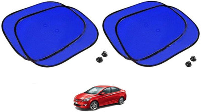 KOZDIKO Side Window Sun Shade For Hyundai Fluidic Verna 4S(Blue)