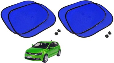 AuTO ADDiCT Side Window Sun Shade For Volkswagen Polo Exquisite(Blue)