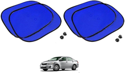 AuTO ADDiCT Side Window Sun Shade For Toyota Corolla(Blue)