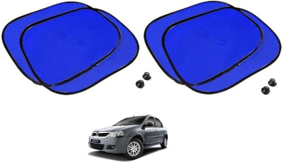 AuTO ADDiCT Side Window Sun Shade For Mahindra Verito(Blue)