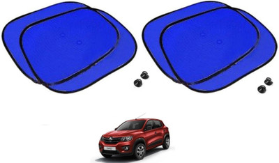 AuTO ADDiCT Side Window Sun Shade For Renault Kwid(Blue)