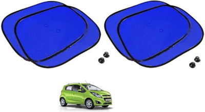 AuTO ADDiCT Side Window Sun Shade For Chevrolet Beat(Blue)