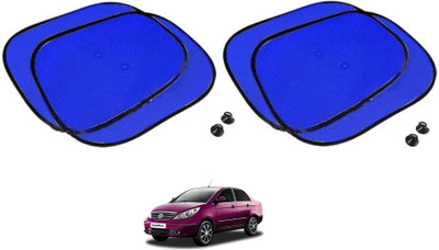 AuTO ADDiCT Side Window Sun Shade For Tata Manza(Blue)
