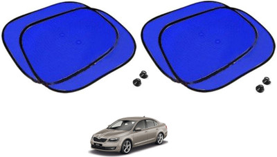 AuTO ADDiCT Side Window Sun Shade For Skoda Octavia(Blue)