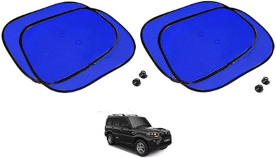 AuTO ADDiCT Side Window Sun Shade For Mahindra New Scorpio(Blue)