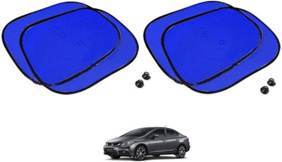 KOZDIKO Side Window Sun Shade For Honda Civic(Blue)