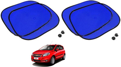 AuTO ADDiCT Side Window Sun Shade For Chevrolet Sail Hatchback(Blue)