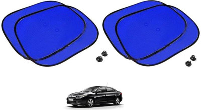 AuTO ADDiCT Side Window Sun Shade For Renault Fluence(Blue)