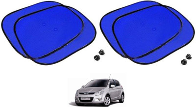 AuTO ADDiCT Side Window Sun Shade For Hyundai i20(Blue)
