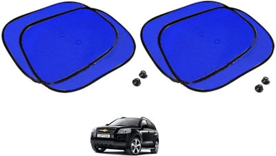 AuTO ADDiCT Side Window Sun Shade For Chevrolet Captiva(Blue)