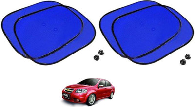 AuTO ADDiCT Side Window Sun Shade For Chevrolet Aveo(Blue)