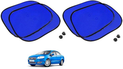 AuTO ADDiCT Side Window Sun Shade For Fiat Linea Classic(Blue)